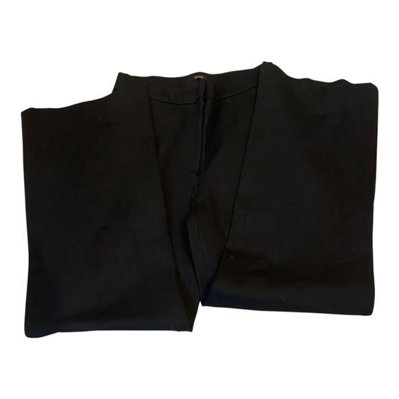 Quince Ultra Stretch Ponte Trouser Bootcut Pant Black Sz L NeW - Picture 2 of 4